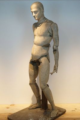 A life size anatomical model for a sculptor, 19th C.