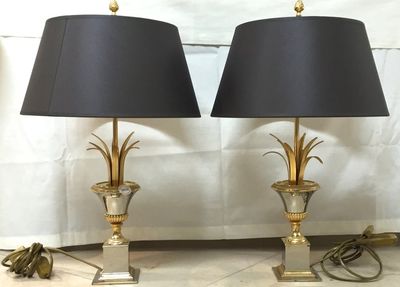 A pair of Maison Charles style lamps, 2nd half 20th C.