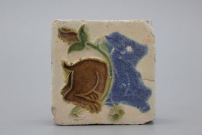 A Spanish olambrilla tile, Seville, first half 16th C.