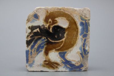 A Spanish olambrilla tile, Seville, first half 16th C.