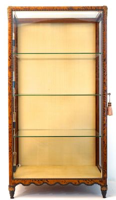 A tortoiseshell and ebonised display cabinet, Maison Franck, Antwerp, ca. 1900