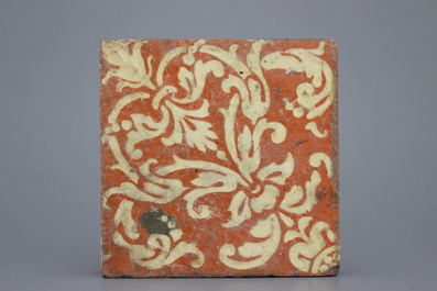 A French medieval tile, ca. 1540