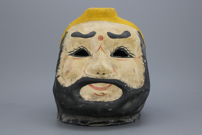A Chinese papier mache children's mask, early 20th C.