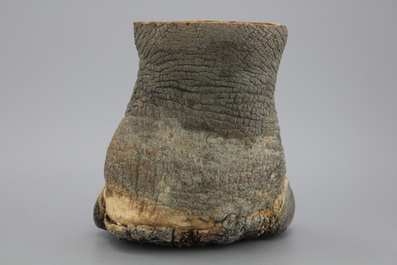 A foot of a rhinoceros, 19/20th C.