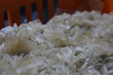 A box lot of various minerals and semi-precious stones