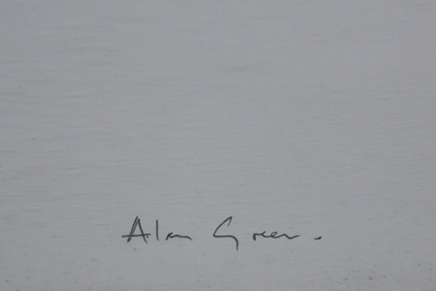 Alan Green: Circuit, dated 69, abstract screenprint