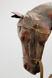 Een lederen model van een paard, 1e helft 20e