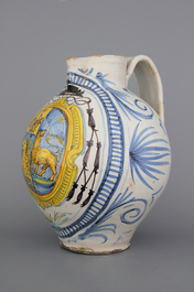 A large Italian armorial jug with the coat of arms of Cardinal Scipione Borghese, Sicily (?), 17th C.