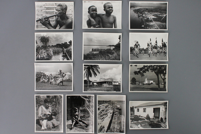 Collection de 27 photos en noir et blanc, Congo belge, dont la plupart Congopresse