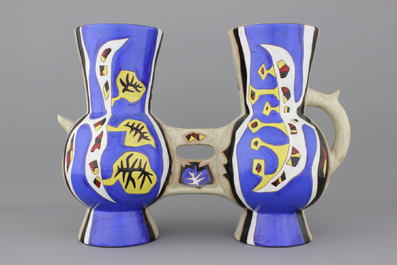 Double vase Jean Lur&ccedil;at (1892-1966), 20e