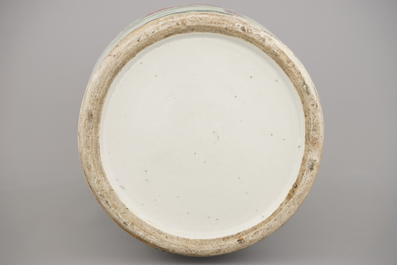 Grote vaas in Chinees porselein met Onsterfelijken, 19e eeuw