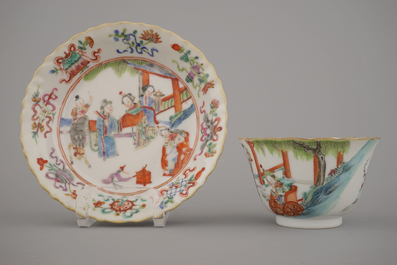 A set of 6 Chinese cups and saucers, Tongzhi mark and period, 19th C.