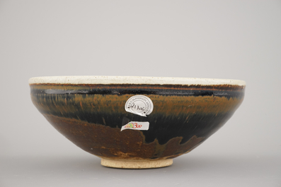 A northern Song or Jin dynasty black glazed Cizhou type bowl, 12/13th C.
