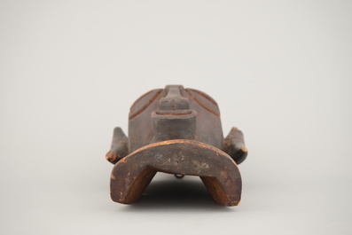 An African carved wood Songye mask, early to mid 20th C.