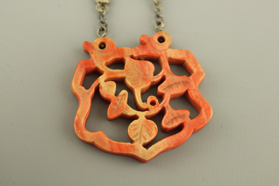 Collection de bijoux en corail rouge, Chine, 19e