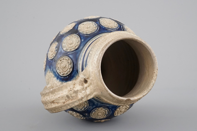 A globular Westerwald stoneware jug, 17th C.