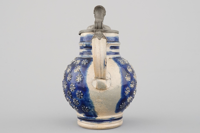 A globular Westerwald stoneware jug, 17th C.