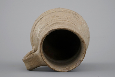 Two early stoneware jugs, Raeren, 16th C.