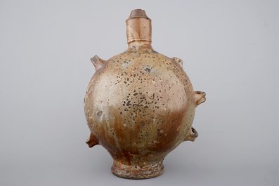 A very large Raeren stoneware armorial gourd, ca. 1600