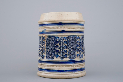 A small Westerwald beer stein, 17th C.