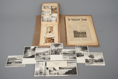 Congo Belge: photos blanc et noir, un journal de voyage, magazines, ... 19/20&egrave;me si&egrave;cle