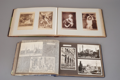 Un lot de photographies albumines et autres en noir et blanc sur Egypte, Le Vatican, Rhodes, ... ca. 1900