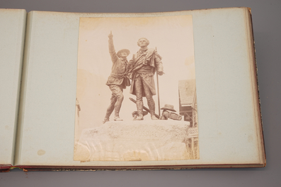 A photo album with albumine prints of Switzerland, 19/20th C.