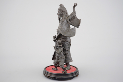 Een Chinese bronzen mythologische groep, 19/20e eeuw