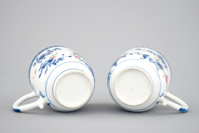 Een deel van een theeservies in Chinees famille rose porselein, 18e eeuw