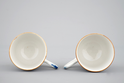 Een deel van een theeservies in Chinees famille rose porselein, 18e eeuw