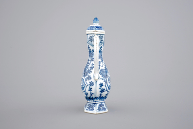 A blue and white Chinese porcelain jug with cover for the Islamic market, Kangxi, ca. 1700