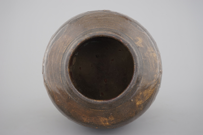 A Chinese stoneware martaban jar, South-China, 18th C.