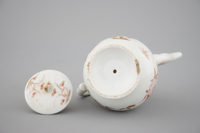 A Japanese Imari shaving bowl and an Arita soy jug, 17/18th C.