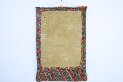 A Tibetan tangka, 19th C.