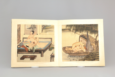 A collection of Chinese erotical prints, early 20th C.