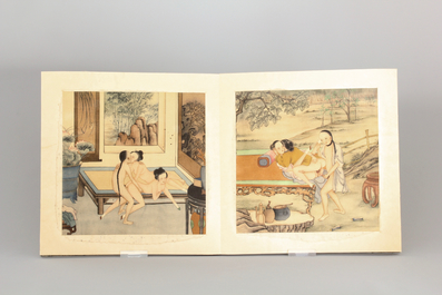 A collection of Chinese erotical prints, early 20th C.