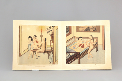 A collection of Chinese erotical prints, early 20th C.