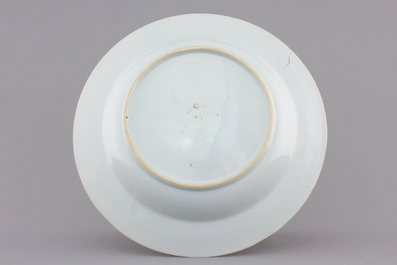 A Chinese export porcelain &quot;Cherrypickers&quot; plate, Qianlong, 18th C.