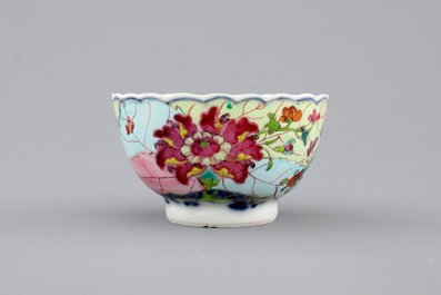 A Chinese export porcelain &quot;Tobacco leaf&quot; cup and saucer, ca. 1770