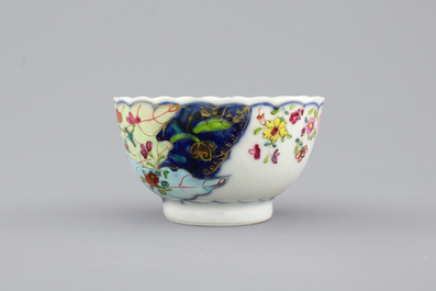 A Chinese export porcelain &quot;Tobacco leaf&quot; cup and saucer, ca. 1770