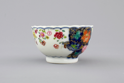 A Chinese export porcelain &quot;Tobacco leaf&quot; cup and saucer, ca. 1770