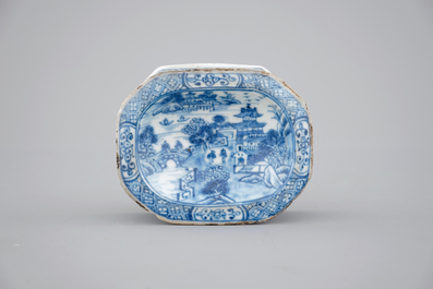 Four Chinese doucai, kraak, Yongzheng and Imari plates and a blue &amp; white salt, 18th C.