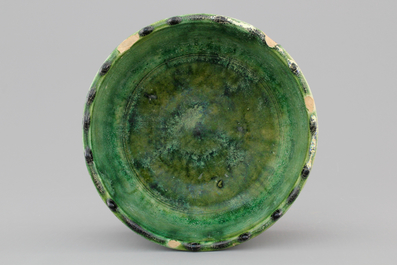 A Chinese green-glazed censer, Han Dynasty (206 BC-220 AC)