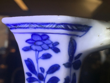 A Chinese porcelain blue and white ewer for the Islamic market, Kangxi, ca. 1700