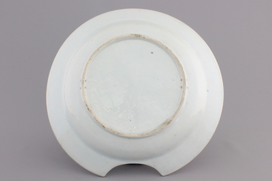 A Chinese Imari porcelain shaving bowl, 18th C.