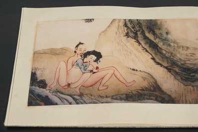 A collection of Chinese erotical prints, early 20th C.