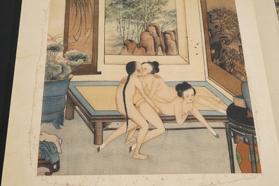 A collection of Chinese erotical prints, early 20th C.