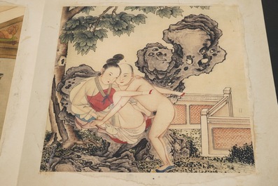 A collection of Chinese erotical prints, early 20th C.