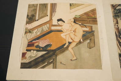 A collection of Chinese erotical prints, early 20th C.