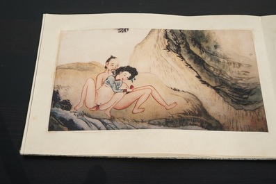 A collection of Chinese erotical prints, early 20th C.